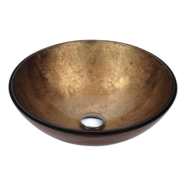 Anzzi Posh Deco-Glass Vessel Sink in Celestial Earth LS-AZ293 - main